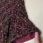 Vintage silk beaded short sleeve jacket Black Photo 2