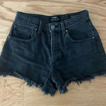 Cotton On Black Frayed Denim Shorts Photo 0