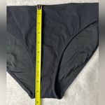 Aerie  Ribbed Bikini Bottom in Black Size Large NWT Photo 3