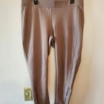 Lane Bryant  brown high rise leggings with ankle zippers size 18 Photo 0