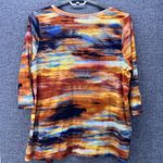 LOGO By Lori Goldstein LOGO Tunic Blouse Size 3X Sunset‎ Abstract Art to Wear Eclectic Artsy Maximalist Photo 1