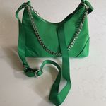 Wild Fable  cross body clutch purse.  Satin Green. Adjustable strap. Like new. Photo 1