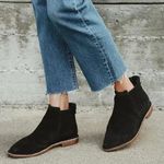 Seychelles  Pool Cozy Black Suede Leather Ankle Booties Size 7 Boots Photo 0