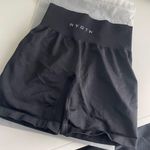 NVGTN Black Solid Seamless Shorts Photo 0