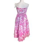 Peter Som Collective Pink Floral Midi Dress Photo 5