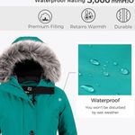 Women's Hooded Winter Coat Waterproof Warm Long Puffer Jacket Parka Photo 5