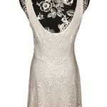 Apt. 9  Ivory Skater Dress Coastal Beach Floral Vacation Travel Formal Easter Photo 1