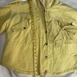 Molly green yellow hooded sherpa corduroy jacket size Small Photo 8