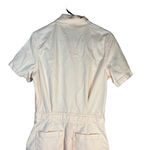 Levi's  Romper Womens Size‎ Small Light Pink Short Sleeve Tie Waist Button Front Photo 7