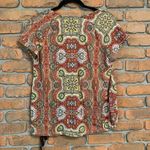 Tommy Hilfiger  Women's Boho Floral Print Scoop Neck Short‎ Sleeve Tee Orange - M Photo 2