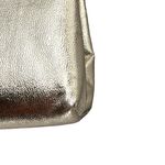 Vintage Gold Clutch‎ Prom Purse Pocketbook 10" Kiss Lock Chain Strap Satin Glam Photo 11