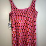 Diane Von Furstenberg NWT  Pink Geometric Sleeveless Mini Dress Size 12 Target Photo 5