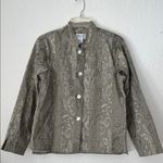 Vintage Elegant Patterned Tapestry Jacket mother of pearl buttons Size 8 Photo 3