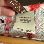 XCVI | Red and White Tie Dye Slub Knit Long Line Sweater | Medium Photo 5