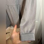 NWT Yarn and Sea Peplum Long Sleeve Pleated Grey Sweatshirt Fleece Lined Size 1X Gray Photo 7