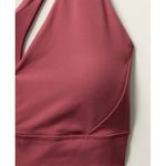 Athleta New S Transcend Plunge Sports Bra Small D-DD Berry Rose Red Photo 1