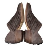 Vince Camuto NEW  Brown Leather Paleta Perforated Booties Boots Shoes size 6 Photo 4