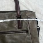 Tumi Beacon Hill Leather Laptop $495 Tote Bag Green Brown Unisex Photo 13