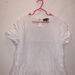Roolee  white keyhole lined short sleeve blouse Photo 1