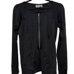 Athleta  Running Athletic Women's  Medium 3/4 ZIP Long Sleeve Zipper  Black Photo 0
