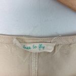Free to Fly| Cream Colored Cropped Embroidered Tank Top Tan Size undefined Photo 2