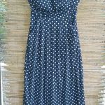 Paper Dolls Paper Doll 1X Navy White Dots Halter Dress Photo 0