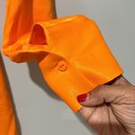 ZARA  Satin Knot Mini Dress Orange NWT Size Small Photo 4