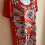 Tory Burch Pima Cotton Flower Print T Tee Shirt S Photo 1