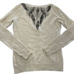 Coincidence & Chance Sweater Womens Medium Beaded Embellished Angora Wool Blend Photo 1