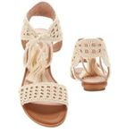 Joie  Jolee Flat Sandal US 6 Crochet Ankle Tie Tassel Boho Spring Summer Vacation Photo 0