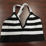 Victoria's Secret Victoria’s Secret White and Black Striped Bralette Photo 0