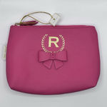Simply Southern NWT  Pink Bow "R"  Monogram Makeup Zipper‎ Pouch Purse Photo 0