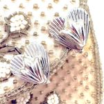 CORO Vintage Silver Heart Clip On Earrings Photo 1