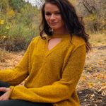 Altar'd State Oversized Yellow Sweater Photo 5