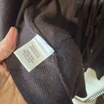 One World  Brown Fringe Cardigan Open Front Boho Sweater sz M Lightweight Photo 3