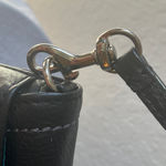 Coach : Black Pebbled Leather Clutch Wristlet- Silver Tone Photo 5