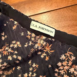 Ulla Johnson  Enid‎ One Shoulder Blouse Shirt Jet Floral Size 8 Photo 4