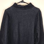 Madewell MWL Women’s Charcoal Gray White Speckled Knit Mock Neck Sweatshirt Photo 5