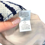 Lavender Brown Snakeskin Racerback Silk Dress Navy Blue Cream Size Small Photo 8