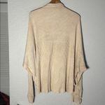 Free People  One Scout Jacket Button Up Waffle Slouchy Beige Cream Medium Photo 6