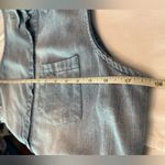 En Crème Sleeveless Denim Grunge Goth Festival Dress Blue Photo 6