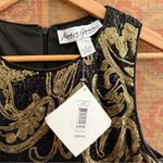 Badgley Mischka Sequin Paisley Cocktail Dress Photo 5