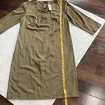 Talbots  olive green lace up midi dress, 3/4 sleeves. NWT women’s size 4 Photo 6