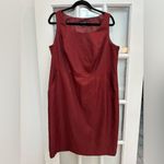 John Meyer Collection Timeless Classic Garnet Red Shift Dress Size 14W NWT Photo 11