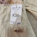 Free People  NWT beaded off the shoulder cream blouse women’s size medium Photo 4
