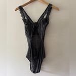 Aerie  Charcoal Gray Lace Bodysuit Photo 2