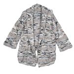 Anthropologie  Moth Sweater‎ Womens Small Tan Mutli Stripe Textured Open Cardigan Photo 0