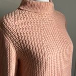Lands' End Lands’ End Women’s Link Knit Oversized Long Turtleneck Sweater With Rolled Cuffs Photo 3