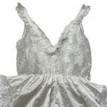 Vintage Tosca Lingerie Teddy Silky White Nylon Pink Rib Ruffle Lace Size Small Photo 6