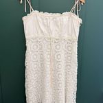 Betsey Johnson  Novelty‎ Cotton and Venise Lace Tulip Mini Dress Y2K Photo 4